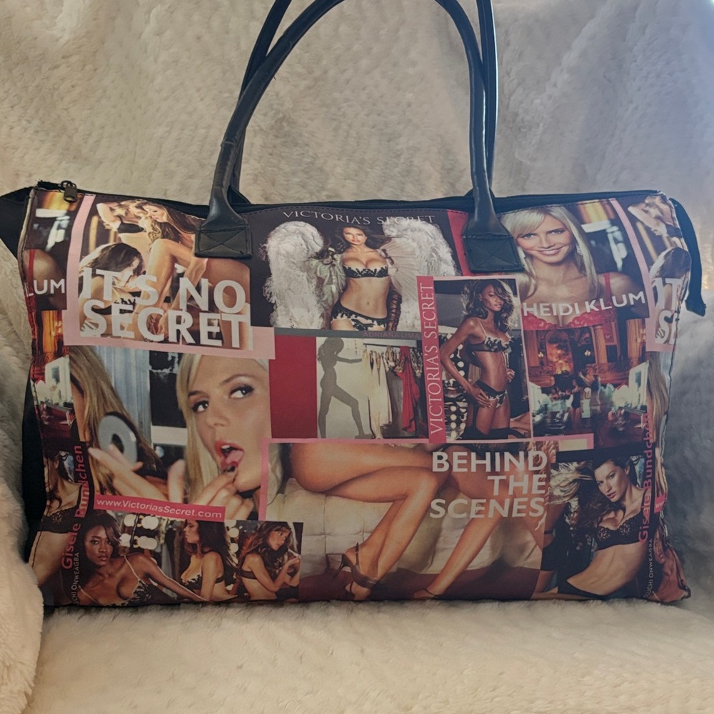 Victoria's Secret Collage Print Travel Bag